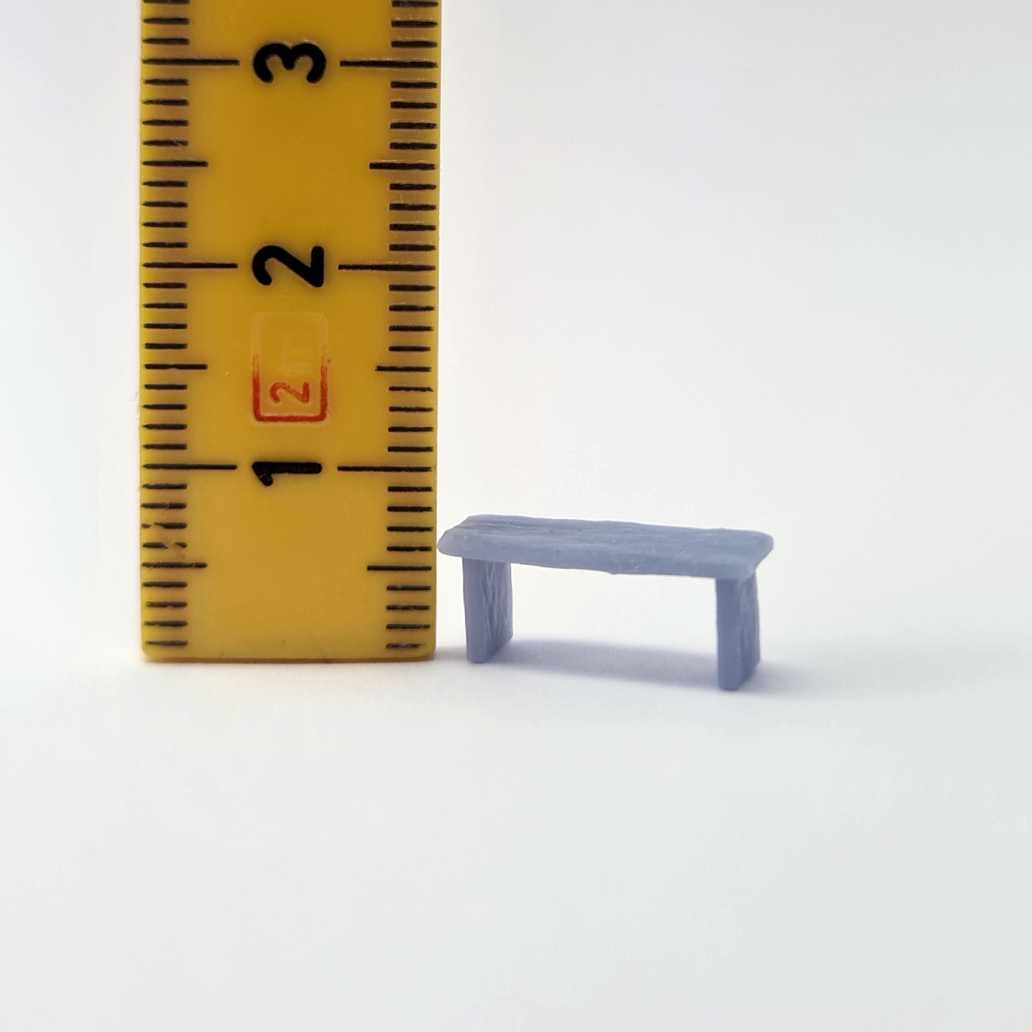 Miniature træbænk til 32mm tabletop gaming - wargaming